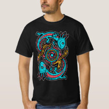 Motif tribal aztèque Xolotl Axolotl mythologie boh