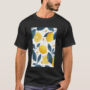 T-shirt Motif vintage Aquarelle Fruit Lemon