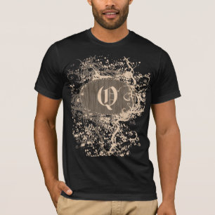 T-shirt Motif vintage avec lettre Monogram Q
