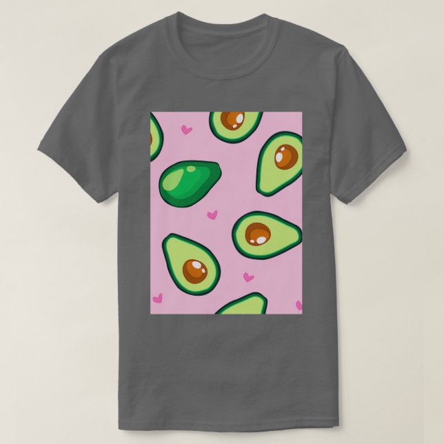 T-shirt motif vintage d'amour avocat (Design devant)