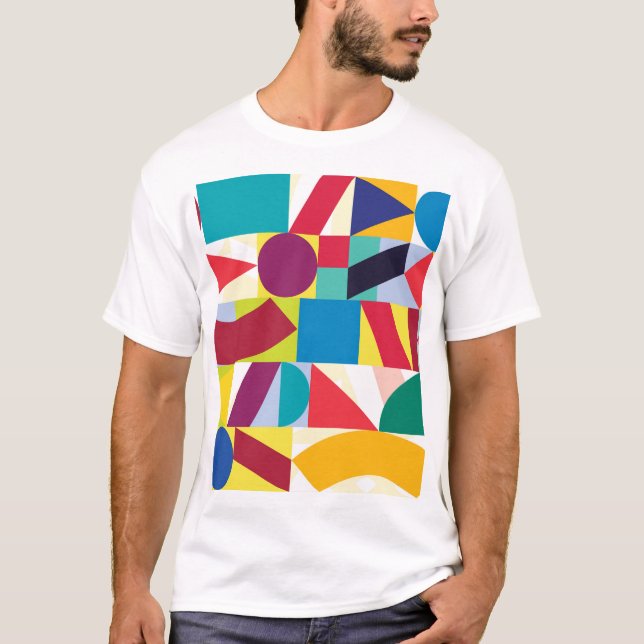 T-shirt Motif Vintage géométrique décoratif (Devant)