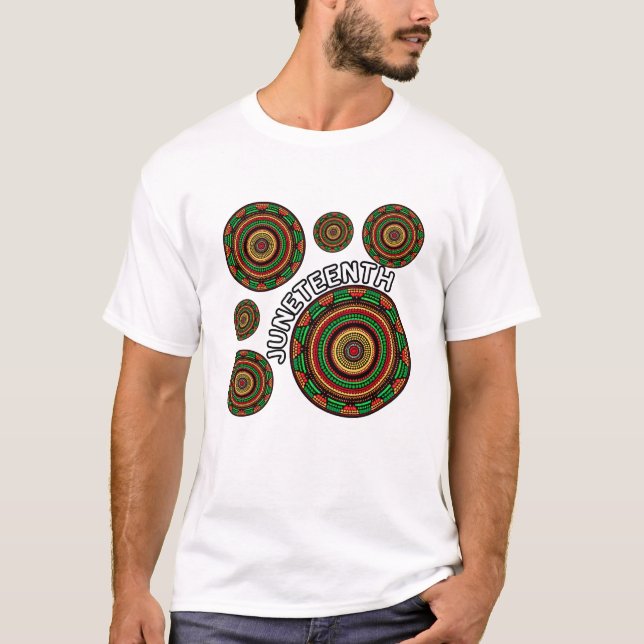 T-shirt Motifs africains traditionnels du Junetmandala (Devant)