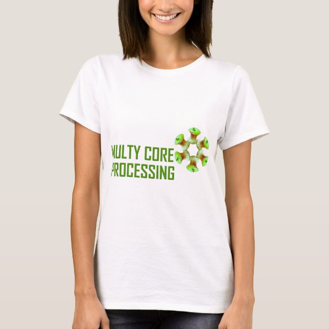T-shirt Motifs fondamentaux de la pomme verte (Devant)
