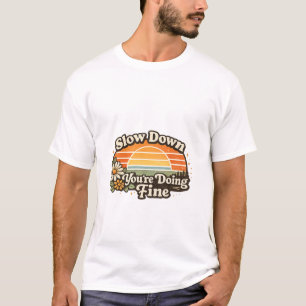 T-Shirt Motivant au Crépuscule Rétro