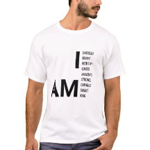 T-Shirt Motivant « JE SUIS Roi » – Affirmation Pos