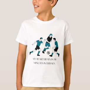 T-shirt motivant pour enfants amateurs de football