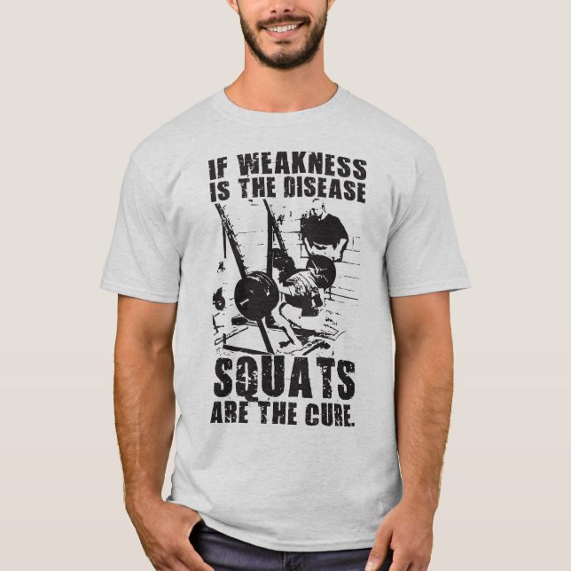 T-shirt Motivation "Body building" - Le Squat est le remèd (Devant)
