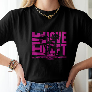 T-shirt Motivation de forme physique pour femmes Vivre Amo