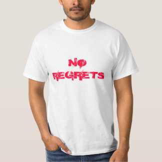 T-shirt Motivation de gymnase "aucun regret "