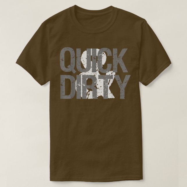 T-shirt Motivation de gymnase rapide et sale Retro (Design devant)