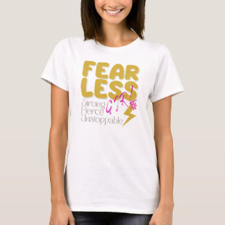 T-shirt Motivation de la fille sans peur