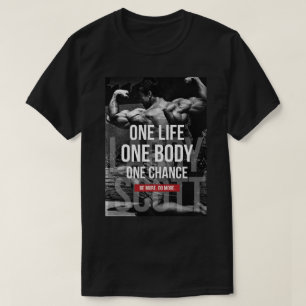 T-shirt Motivation de la musculation - Une vie, un corps,