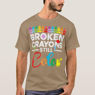 T-shirt Motivation De La Santé Mentale Dire Crayons Crayon