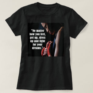 T-shirt Motivation de l'entraînement des femmes