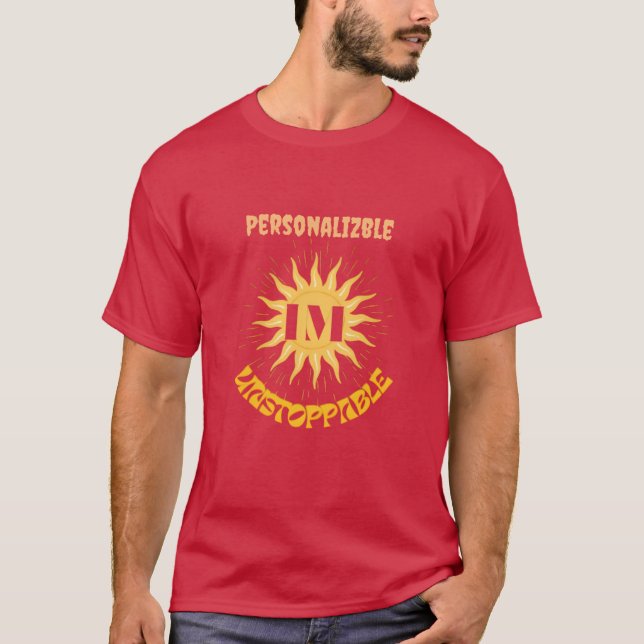 T-shirt Motivation de Sunburst "I Am Unstoppable" (Devant)
