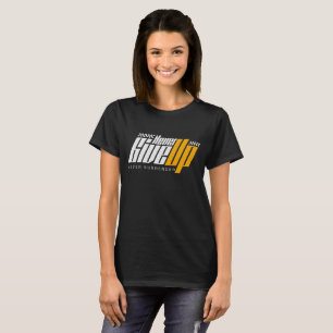 T-shirt Motivation de typographie Never Give Up Racing