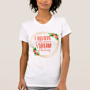 T-shirt Motivation des paroles pour le succès et la lutte