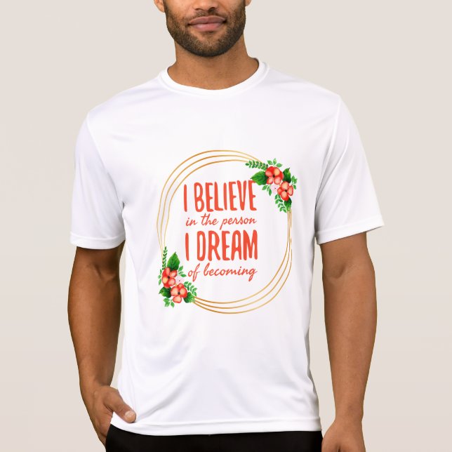 T-shirt Motivation des paroles pour le succès et la lutte  (Devant)
