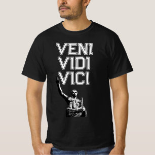 T-shirt Motivation du succès Veni Vidi Vici Citation Mens