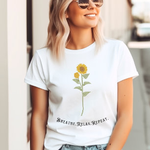 T-shirt Motivation du tournesol