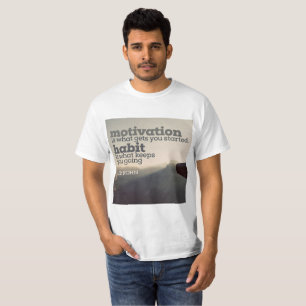T-shirt Motivation et habitude par JIM Rohn