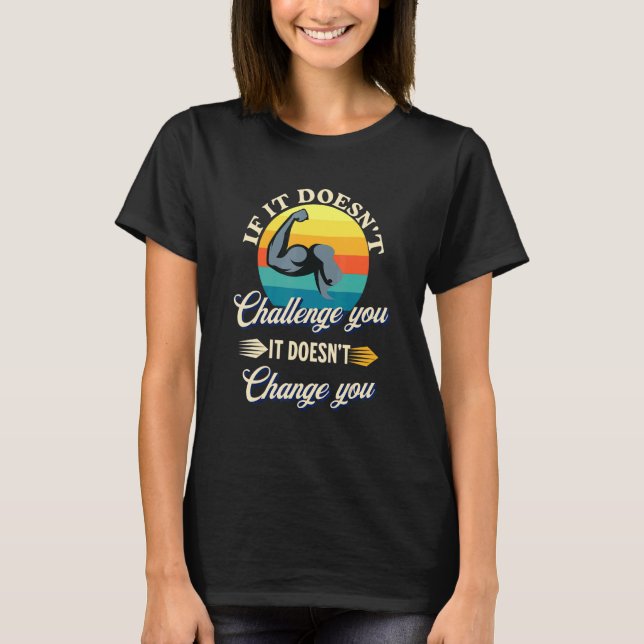 T-shirt Motivation Gymnase Exercice Fitness Citation Inspi (Devant)
