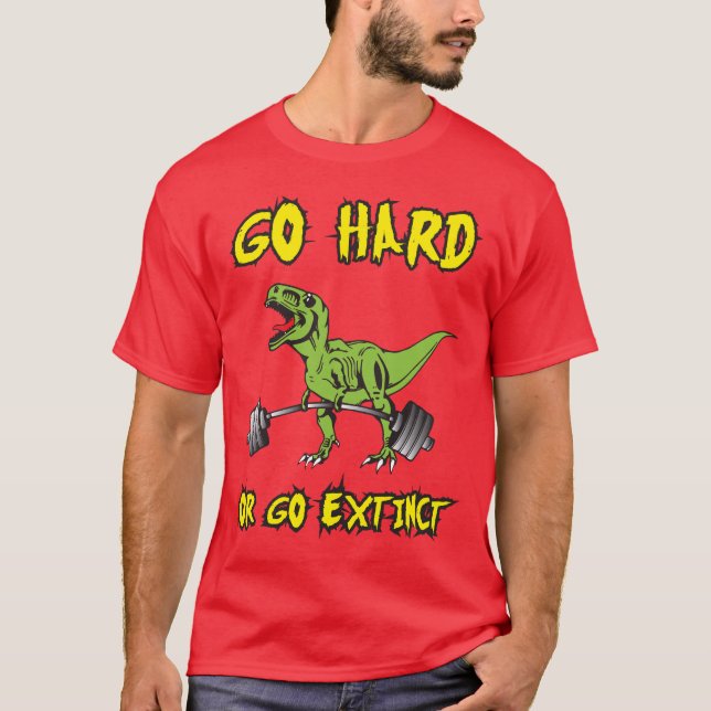 T-shirt Motivation "Poids levant" - T-Rex Deadlift (Devant)