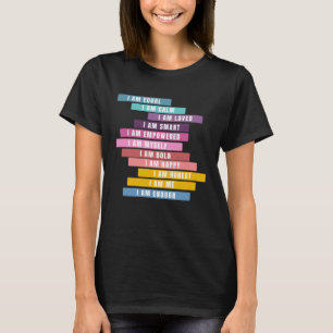 T-shirt Motivation positive de l'affirmation Inspiration E