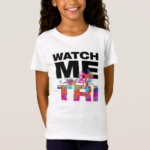 T-Shirt Motivation Rose Moderne Fille de Triathlon Sport