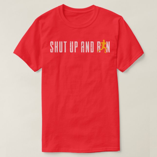 T-shirt Motivation Runner Runner Funny Ne Pleure Pas Run 1 (Design devant)