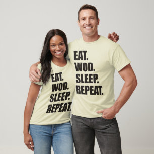 T-shirt Motivation WOD - Manger, WOD, Dormir, Répéter