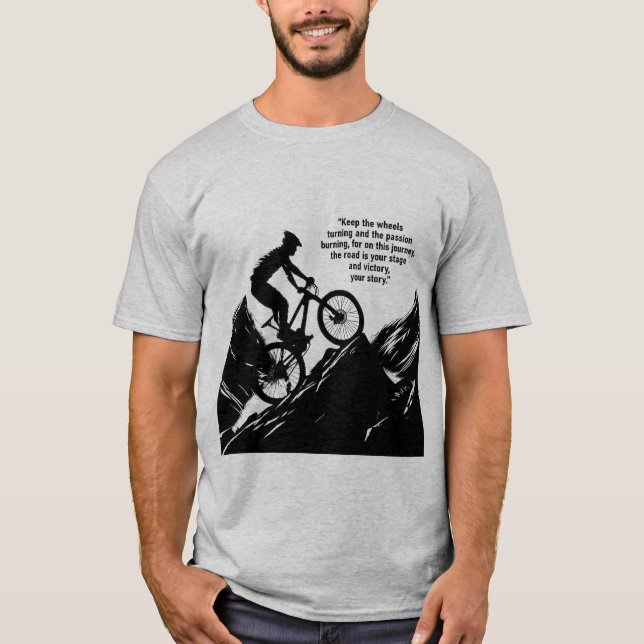 T-shirt Motivational Bike Sport compétitif pour vous inspi (Devant)