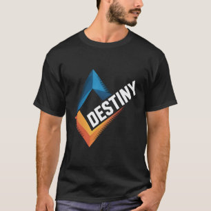 T-Shirt Motivationnel Destinée   Géométrique Moder