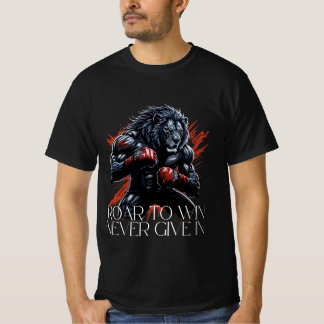 T-Shirt Motivationnel Lion Boxe Gym