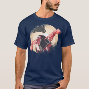 T-shirt Moto Bienheureux Motorcycle Casque Moto Athlète