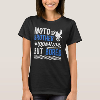 T-shirt Moto Brother Supportive Mais Aquarellée Motocross 