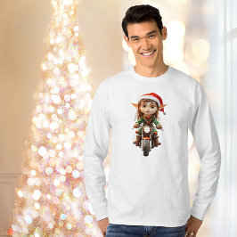 T-shirt Moto Christmas Elf Tee Homme
