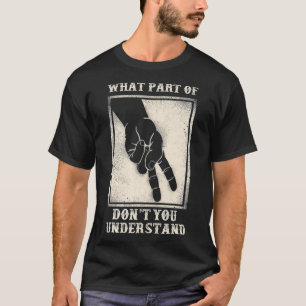 T-shirt Moto Classique Ne Comprend Pas Deux Fing