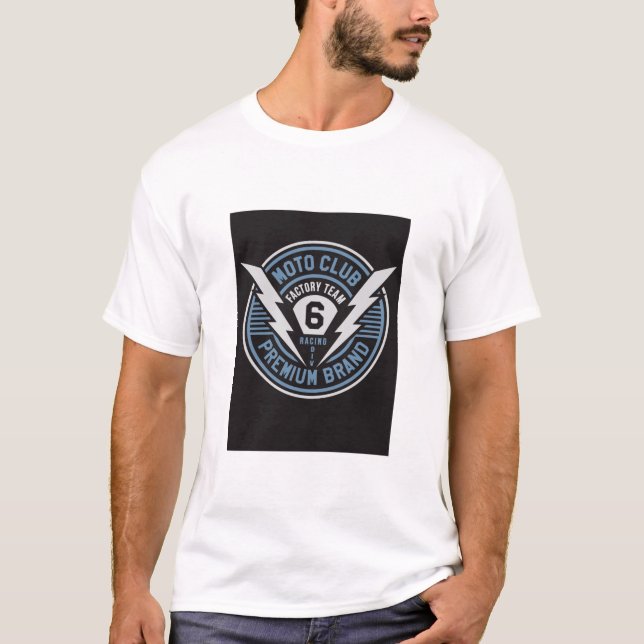 T-shirt Moto Club Blue Factory Racing Badge Tee (Devant)