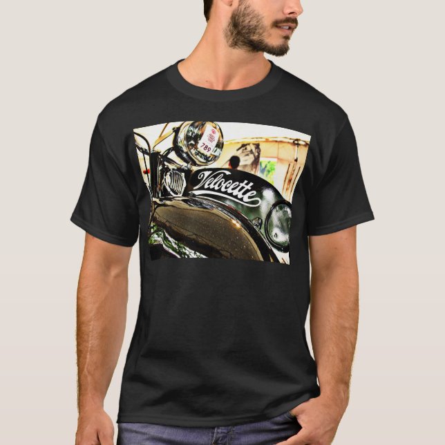 T-shirt Moto de cru de série de Velocette M (Devant)