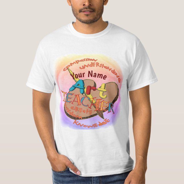 T-shirt Moto de professeur d'art (Devant)