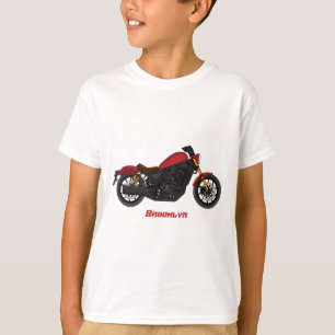 T-shirt moto de style croiseur cool