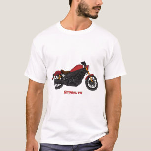 T-shirt moto de style croiseur cool