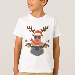 T-shirt Moto drôle de motard de Rudolf de Noël