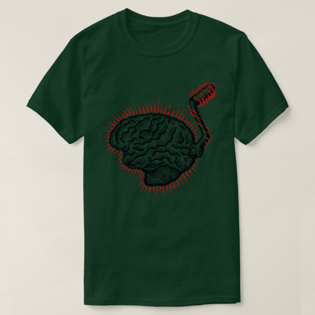 T-shirt Moto du cerveau (Design devant)