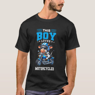 T-shirt Moto Enfant Vélo Moto Cow Boys