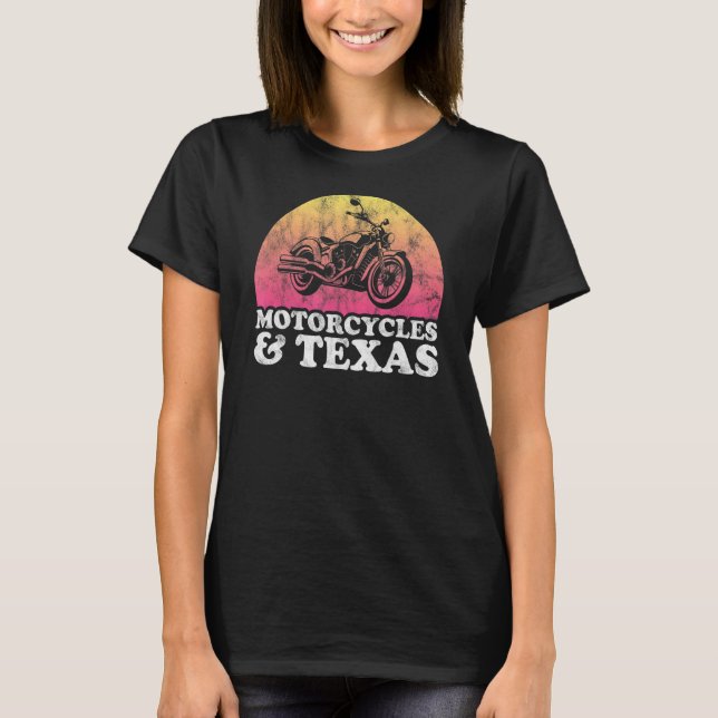 T-shirt Moto et Texas Motos (Devant)