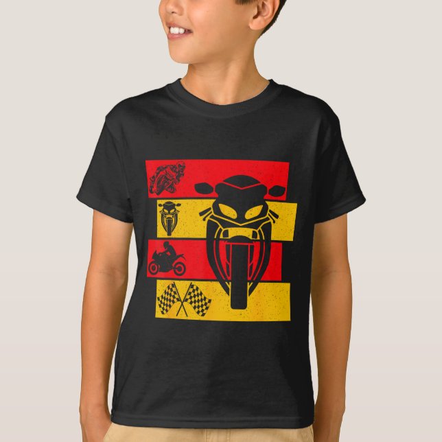 T-shirt Moto Gp Motorcycle Gp Racing Motorcycles Biker Boy (Devant)