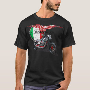 T-shirt Moto Guzzi en détresse