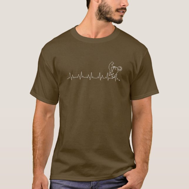 T-shirt Moto Heartbeat (Devant)